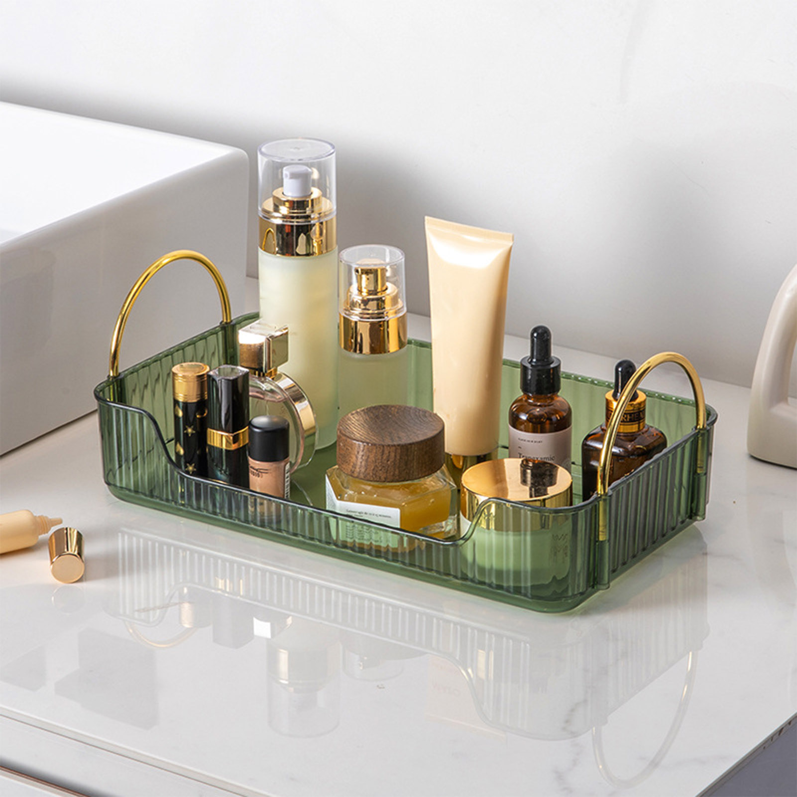 Home Bathroom Accessories - Banyo Organizatör Rafı Hafif Lüks Akrilik
