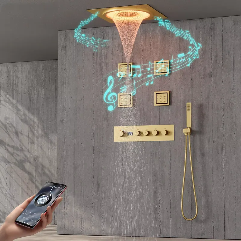 Home For Bathroom - Akıllı LED Duş Seti Banyo Müzikli