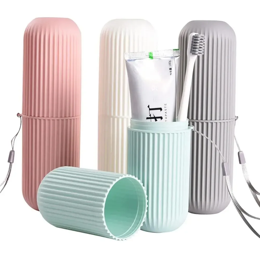 Home Goods Bathroom Storage - Seyahat Taşınabilir Diş Fırçası Bardağı Banyo