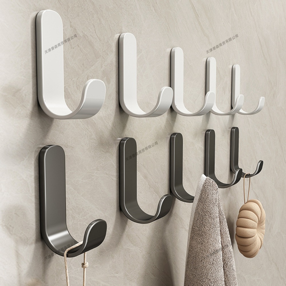 Home Goods Bathroom Storage - Yumruksuz Yapışkanlı Duvar Kanca Metal Askı