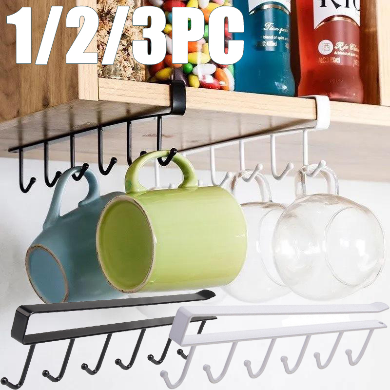 Home Goods Bathroom Storage - 1/2/3 adet 6 kancalı mutfak dolabı