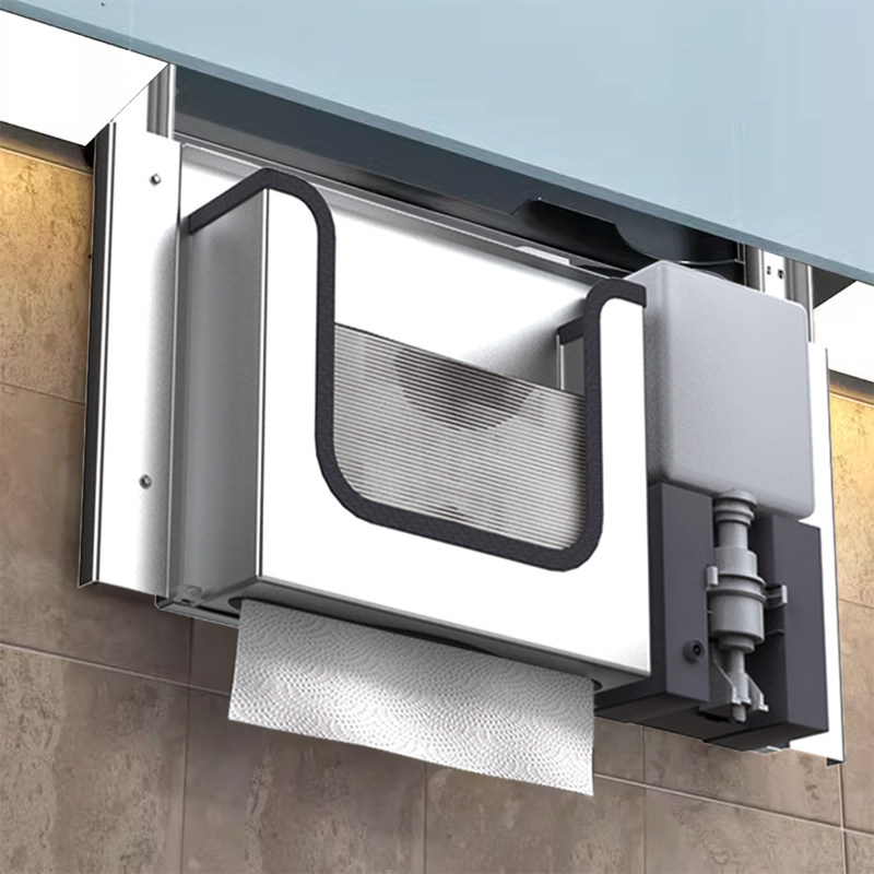 Home Bathroom Paper Towel Dispenser - Paslanmaz Çelik Gizli Kağıt Havlu Dispenseri,