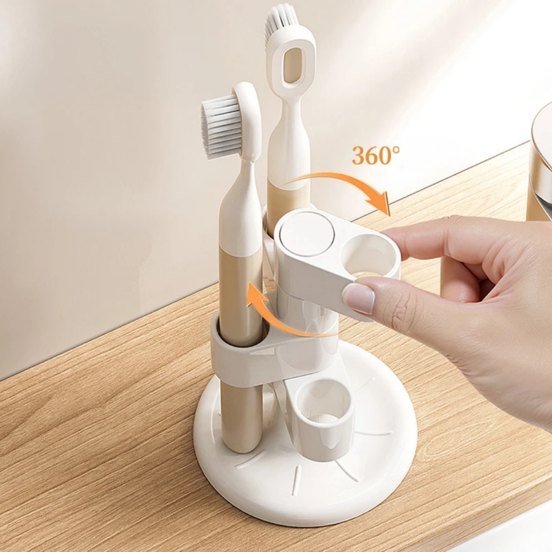 1 adet Döner Diş Fırçası Tutuc - Home Goods Bathroom Storage incelemesi ve fiyatı