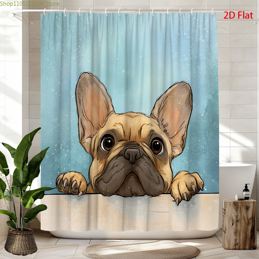 Sevimli Fransız Bulldog Duş Pe - Home Bathroom Design Ideas incelemesi ve fiyatı