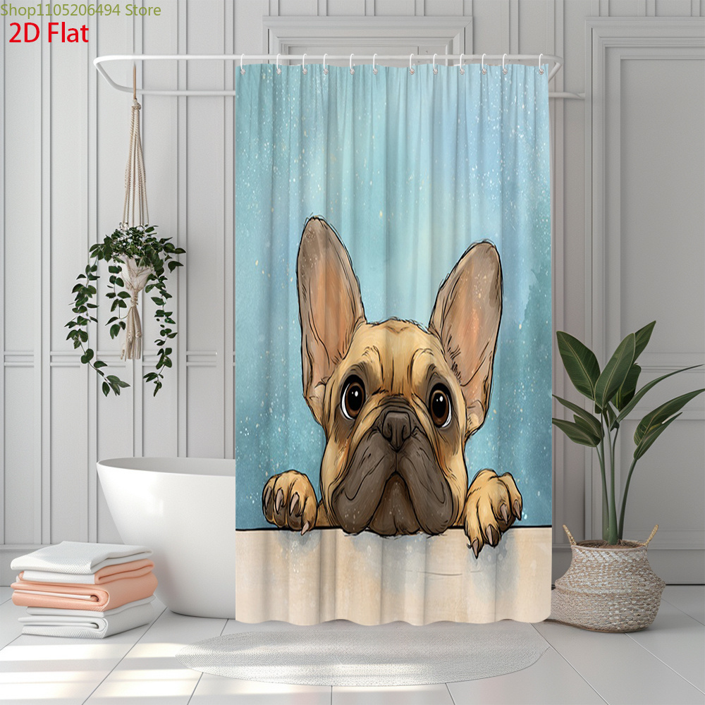 Sevimli Fransız Bulldog Duş Pe - Home Bathroom Design Ideas incelemesi ve fiyatı