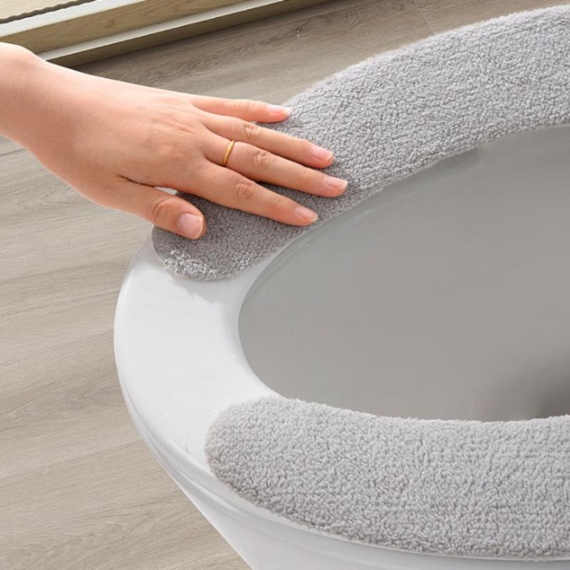 1 çift kış peluş klozet kapağı - Home Bathroom With Two Toilets incelemesi ve fiyatı