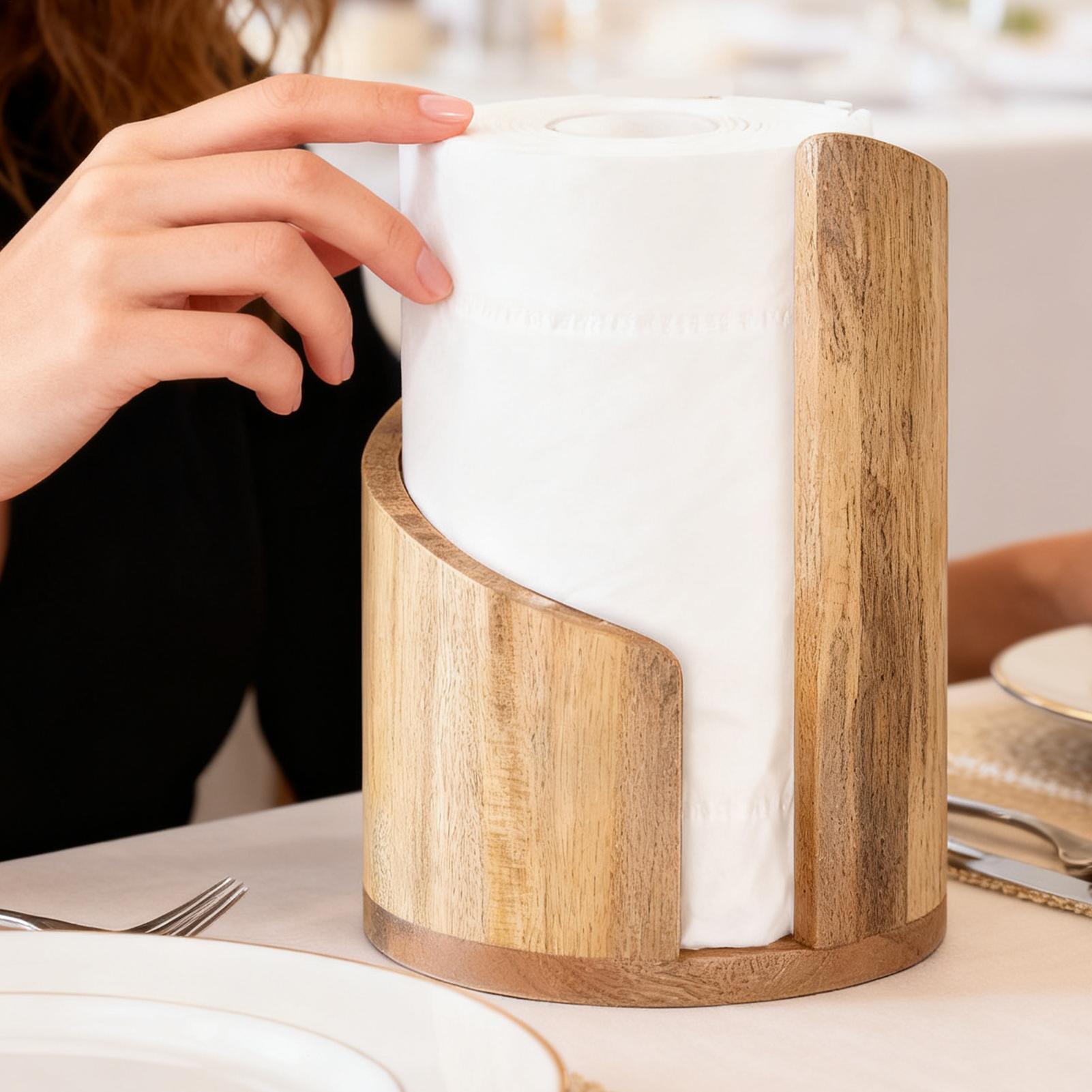 Ahşap Kağıt Havlu Tutucu Çiftl - Home Bathroom Paper Towel Dispenser incelemesi ve fiyatı