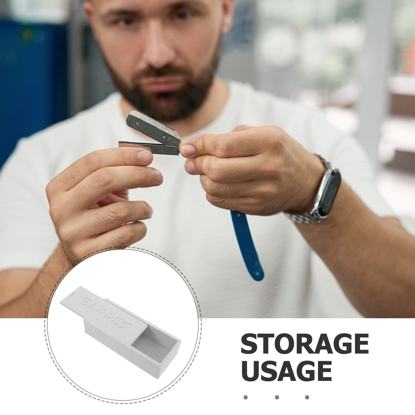 Beyaz Çift Bölmeli Tıraş Bıçağ - Home Bathroom Accessories incelemesi ve fiyatı