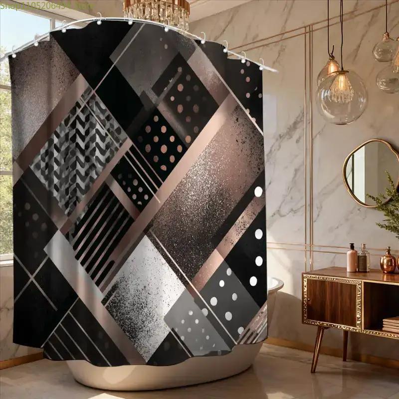 Modern Geometrik Soyut Duş Per - Home Bathroom Design Ideas incelemesi ve fiyatı