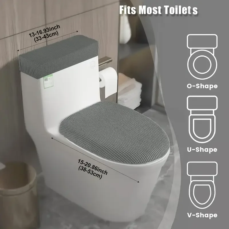 2 adet/takım Streç Tuvalet Kap - Home Bathroom With Two Toilets incelemesi ve fiyatı