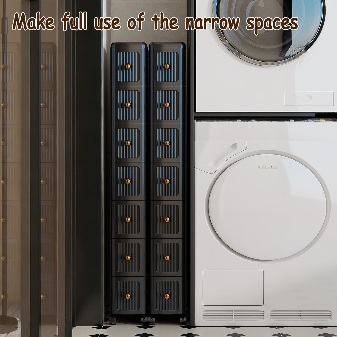 15CM Dar Aralıklı Çekmeceli De - Home Goods Bathroom Storage incelemesi ve fiyatı