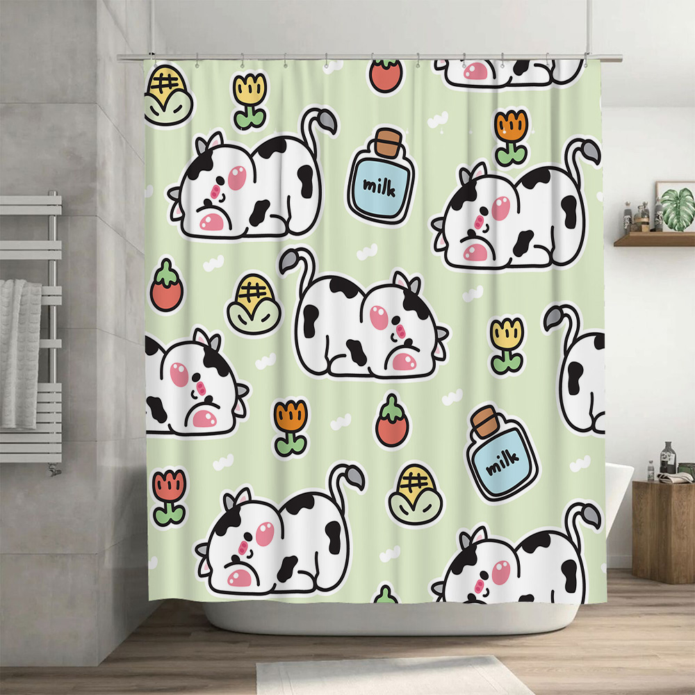 Sevimli İnek Baskı Duş Perdesi - Home Bathroom Design Ideas incelemesi ve fiyatı