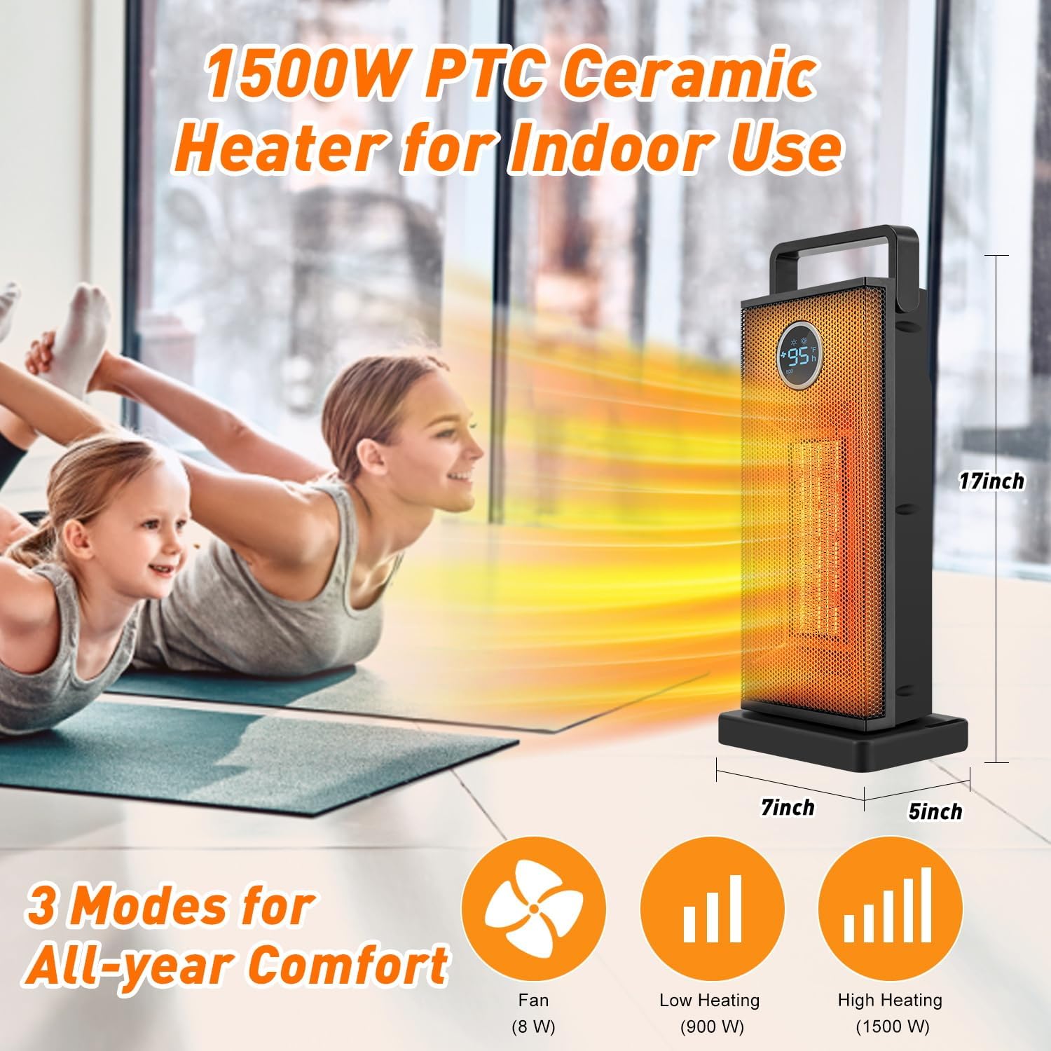 Oda ısıtıcı 1500W büyük taşına - Home Bathroom Fan incelemesi ve fiyatı