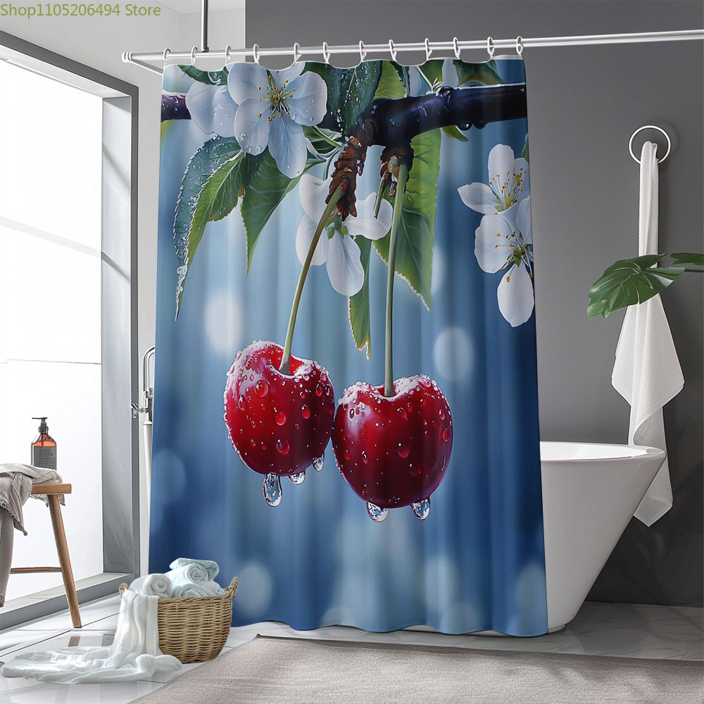 Taze Kiraz Çiçeği Duş Perdesi, - Home Bathroom Design Ideas incelemesi ve fiyatı