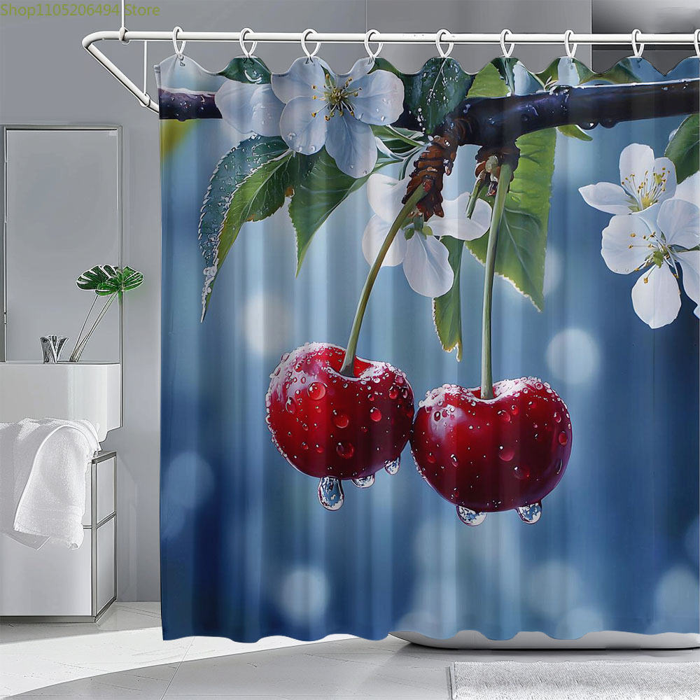 Taze Kiraz Çiçeği Duş Perdesi, - Home Bathroom Design Ideas incelemesi ve fiyatı