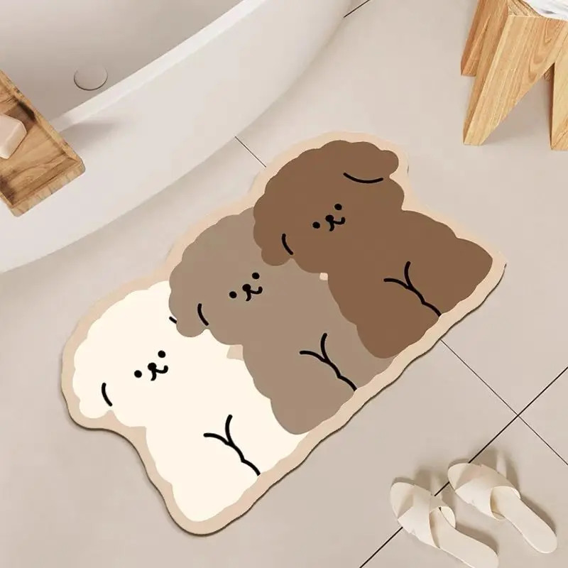 VIKAMA sevimli köpek şekilli b - Zara Home Bathroom Rug incelemesi ve fiyatı