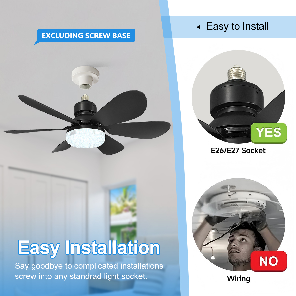 E27 Kristal Abajur tavan vanti - Home Bathroom Fan incelemesi ve fiyatı