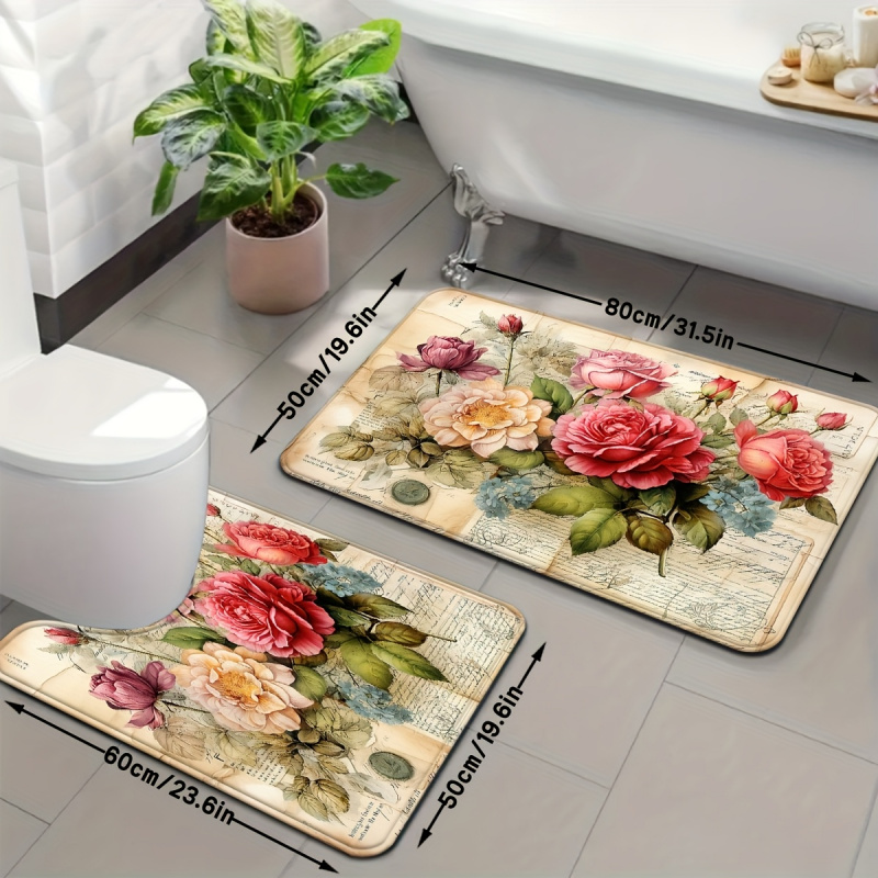 VIKAMA Vintage Çiçekli Banyo P - Zara Home Bathroom Rug incelemesi ve fiyatı